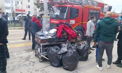 Van'da korkutan yangın: Onlarca işyeri yandı