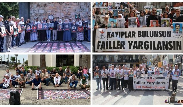 İHD ve Kayıp Yakınlarından 4 Kentte Eylem: Adalet Talebi