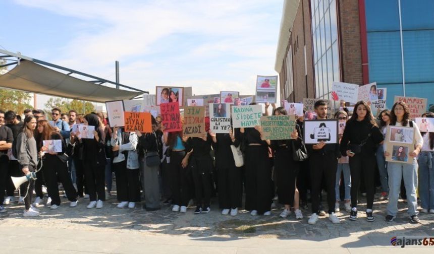 Van'da Öğrencilerden Rojin Kabaiş İçin Adalet Çağrısı